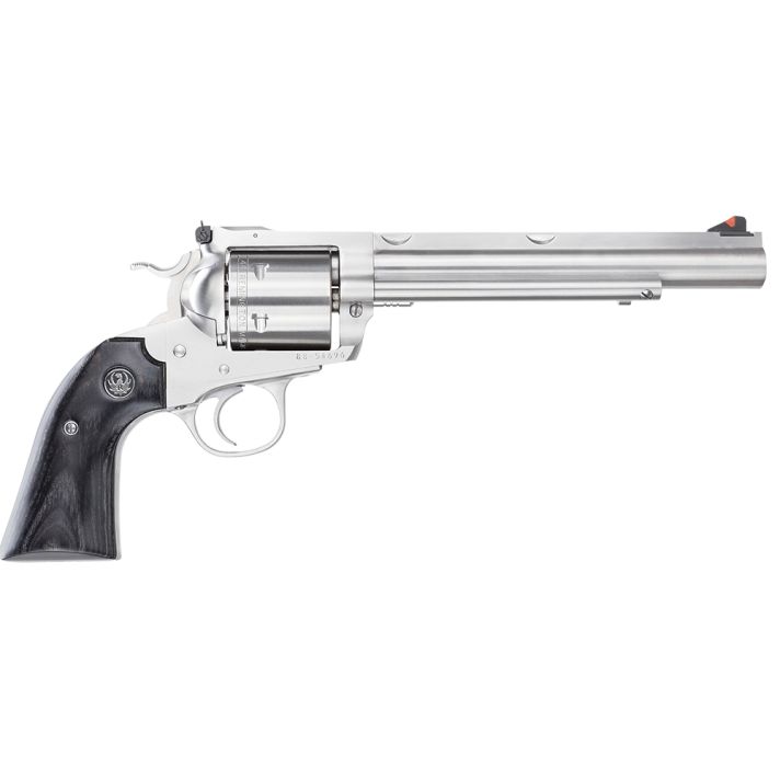 Ruger 0862 Super Blackhawk Hunter Large Frame 44 Rem Mag/44 Special 6rd 7.50" Satin Stainless w/Integral Mount Barrel, Cylinder & Frame, Bisley Black Laminate Grip, Transfer Bar Safety