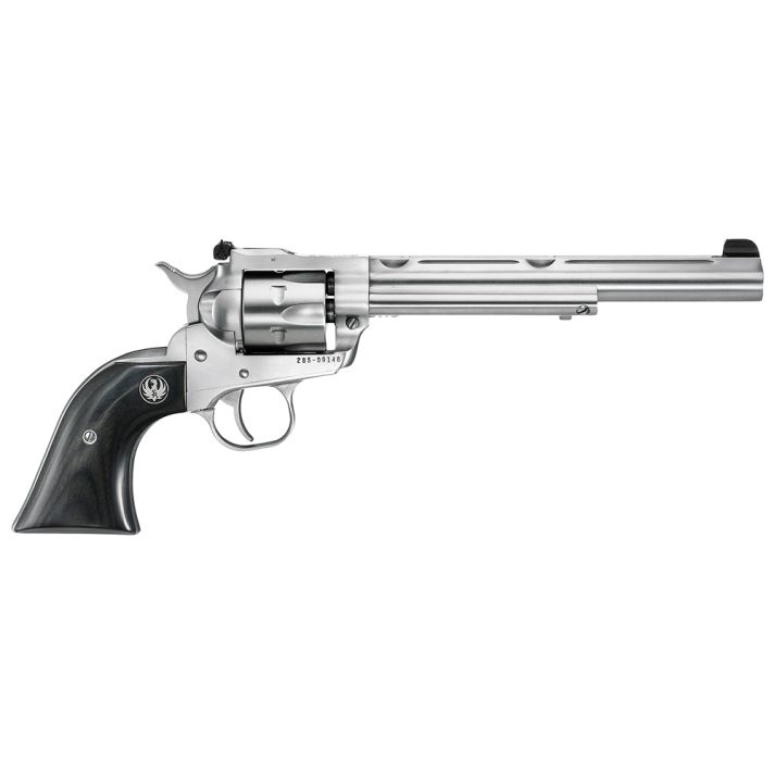 Ruger 0662 Single-Six Hunter 22 LR or 22 WMR 7.50" Barrel 6rd Cylinder, Satin Stainless Steel, Integral Scope Mount, Black Laminate Wood Grip, Transfer Bar Safety, Includes 22 WMR Cylinder