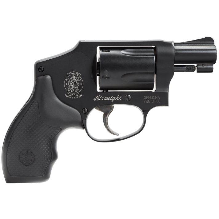 Smith & Wesson 150544 Model 442 *CA Compliant 38 S&W Spl +P 5 Shot 1.88" Stainless Steel Barrel, Carbon Steel Cylinder, Aluminum J-Frame, Black Metal Finish, Integral Front Sight, No Safety Lock