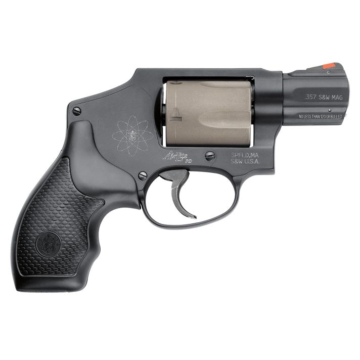 Smith & Wesson 103061 Model 340 Personal Defense 357 Mag 5 Shot 1.88" Black Stainless Steel Barrel, TitaniumCylinder, Black Scandium Alloy J-Frame, Black Polymer Grip, No Internal Lock