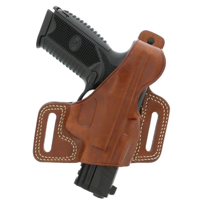 Galco SIL212 SilhouetteOWB Tan Leather Belt Slide Fits 1911 Fits 3.50" Barrel Right Hand