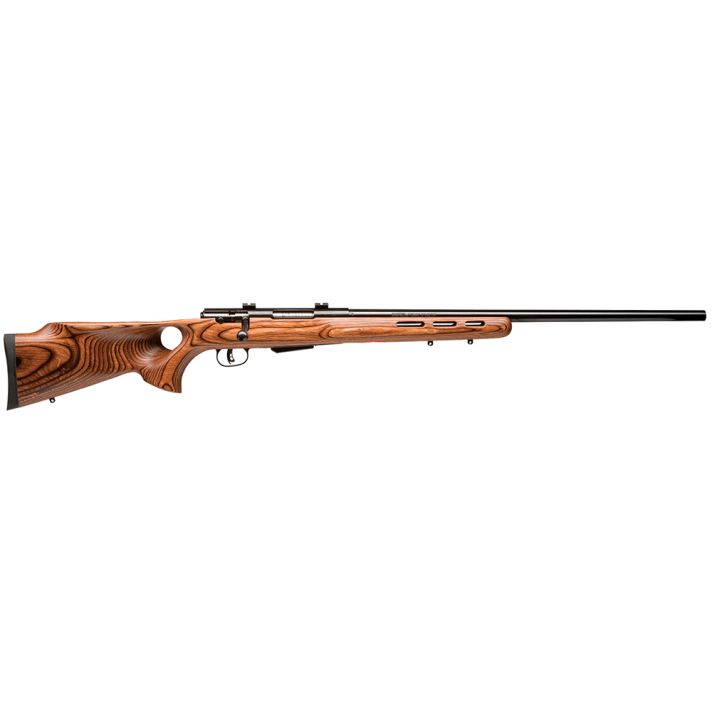 Savage Arms 19141 25 Lightweight Varminter-T 22 Hornet 4+1 Cap 24" Matte Black Rec/Barrel Natural Brown Laminate Fixed Thumbhole Stock Right Hand (Full Size) with Detachable Box Magazine