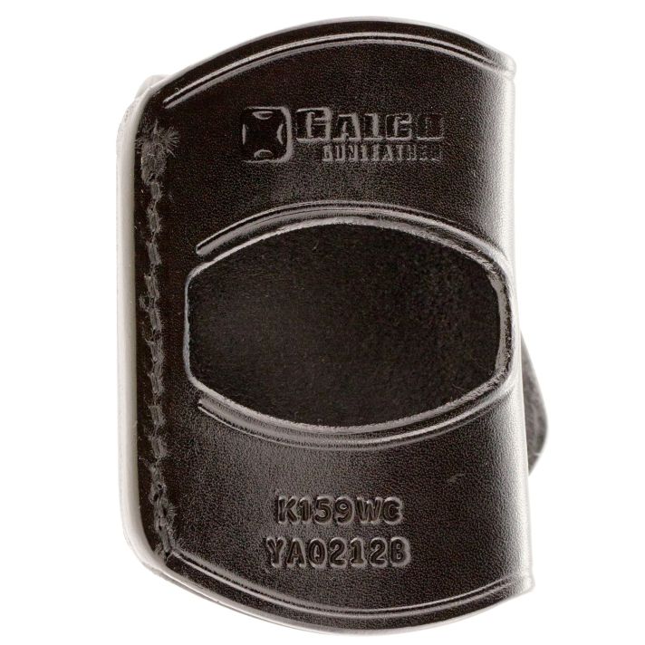 Galco YAQ212B YaquiOWB Black Leather Belt Slide Fits 1911 Fits 3-5" Barrel Right Hand