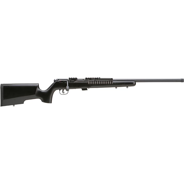 Savage Arms 25752 Mark II TRR-SR Full Size 22 LR 5+1 22" Matte Black Heavy Fluted Barrel, Matte Black Picatinny Rail Carbon Steel Receiver, Matte Black Tactical Wood Stock, Right Hand
