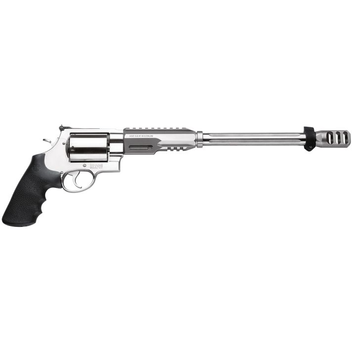 Smith & Wesson 170339 Performance Center Model 460 XVR 460 S&W Mag 5rd 14" MB Stainless Steel Barrel & Cylinder Satin Stainless Steel Frame with Black Polymer Grip Includes Bipod