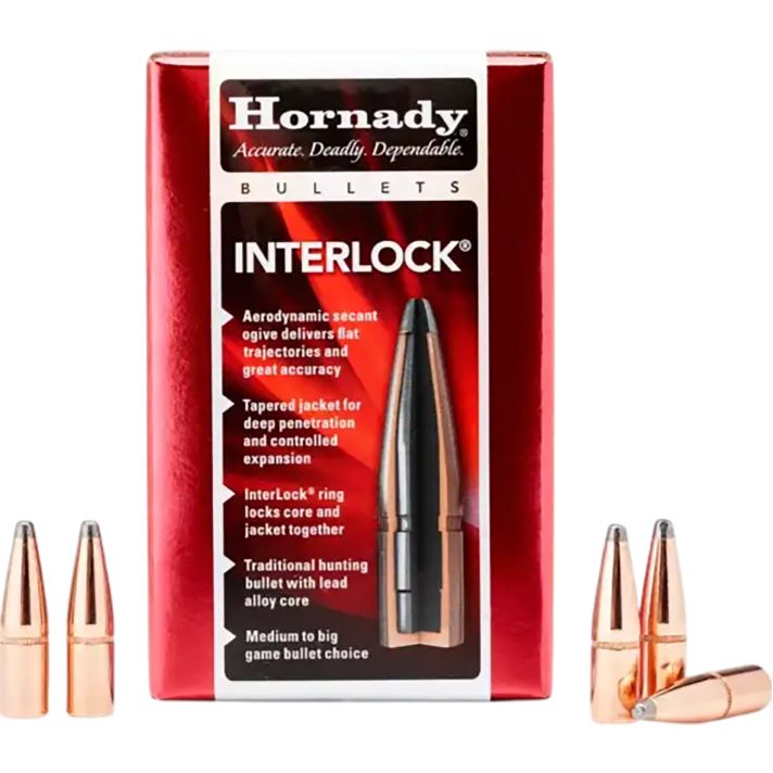 Hornady 3236 InterLock8mm .323 195 gr Spire Point 100 Per Box/ 15 Case