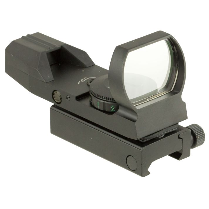 TruGlo TG-8370B Open Dot SightBlack Anodized 1x 34mm 5 MOA Dual (Red/Green) Illuminated Dot Reticle