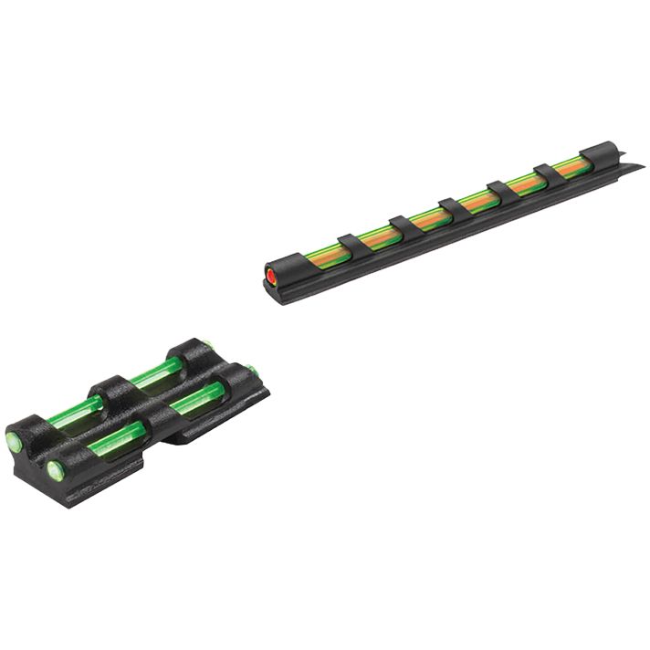 Truglo TG94D Gobble-DotUniversal Shotgun Green/Red Fiber Optic Green Fiber Optic Black