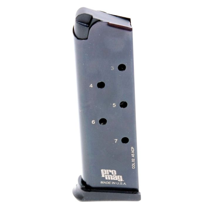 ProMag COL02 Standard7rd 45 ACP Fits 1911 Government Blued Steel