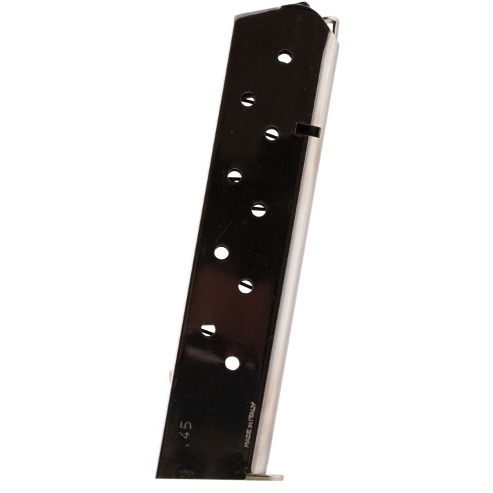 Mec-Gar MGCG4510N Standard10rd Extended 45 ACP Fits 1911 Government Nickel Carbon Steel