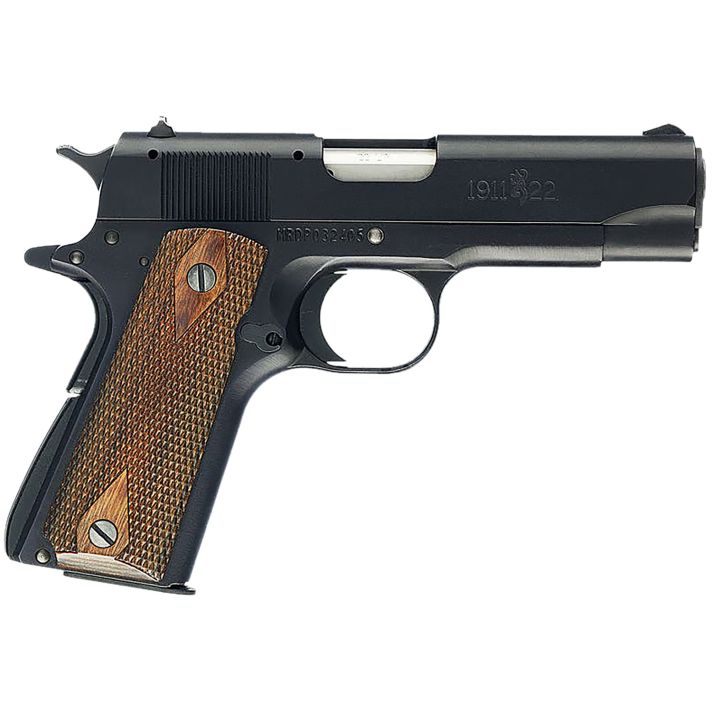 Browning 051803490 1911-22 A1 *CA Compliant Compact Frame 22 LR 10+1, 3.63" Stainless Steel Barrel, Matte Black Serrated Slide, Matte Black Aluminum Frame w/Beavertail