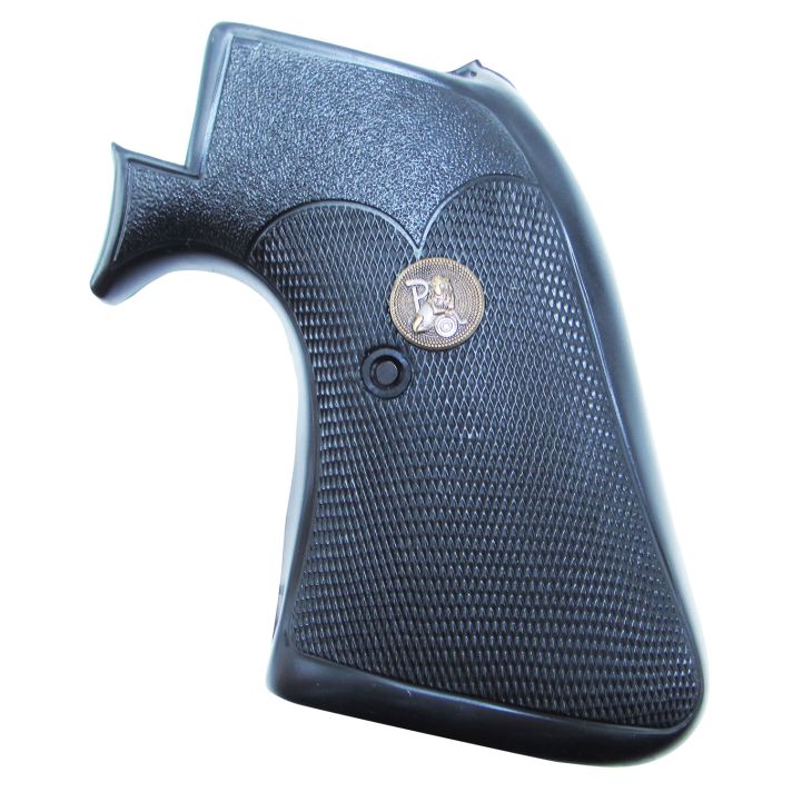 Pachmayr 03163 Presentation Grip Checkered Black Rubber for Ruger Super Blackhawk with Square Trigger Guard