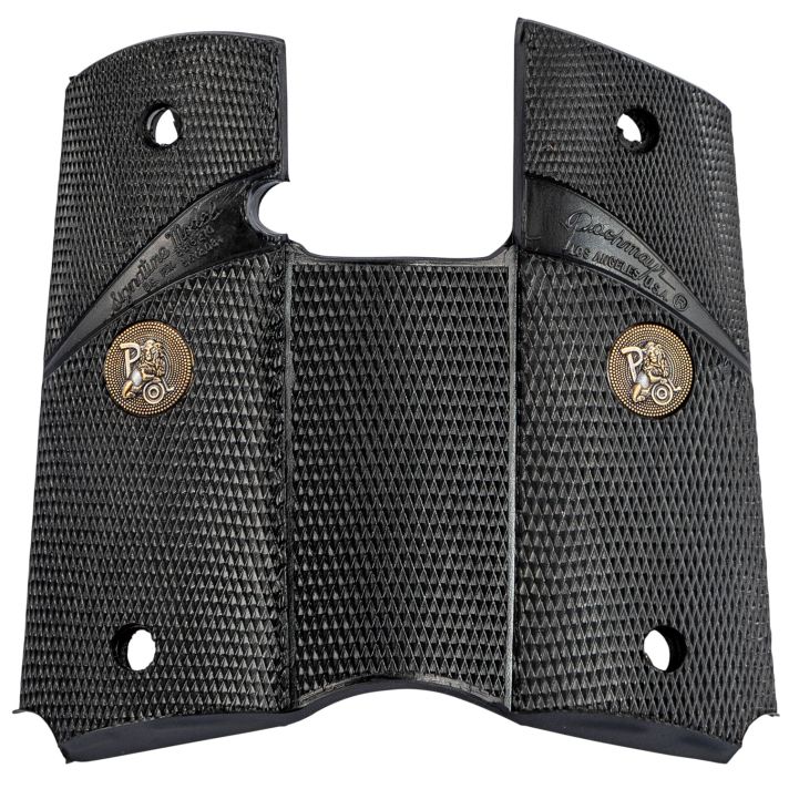 Pachmayr 02545 Signature Grip Wraparound Checkered Black Rubber for Colt Officer