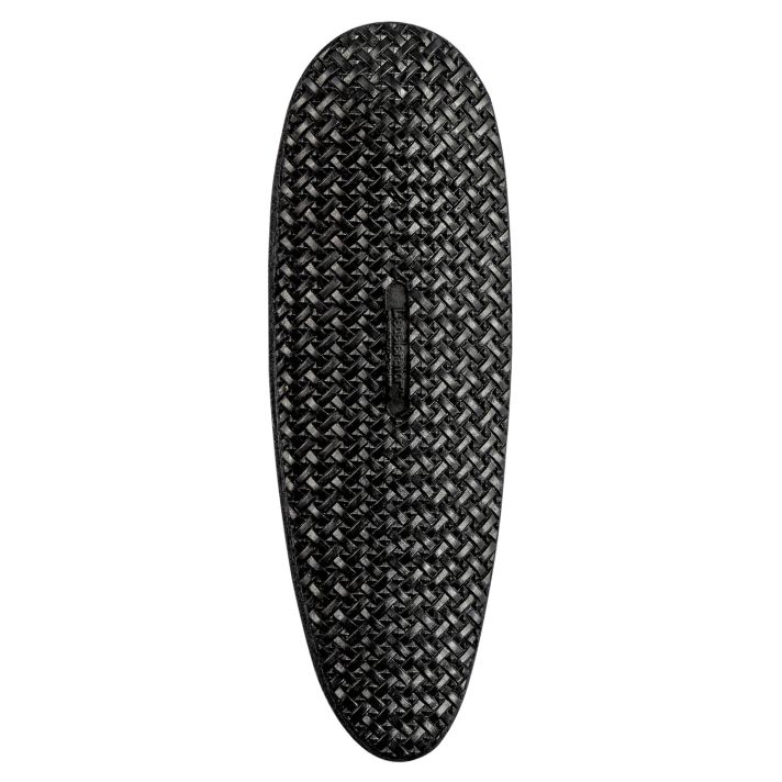 Pachmayr 01317 D750B Decelerator Field Style Recoil Pad Medium Black Basketweave Rubber 1" Thick
