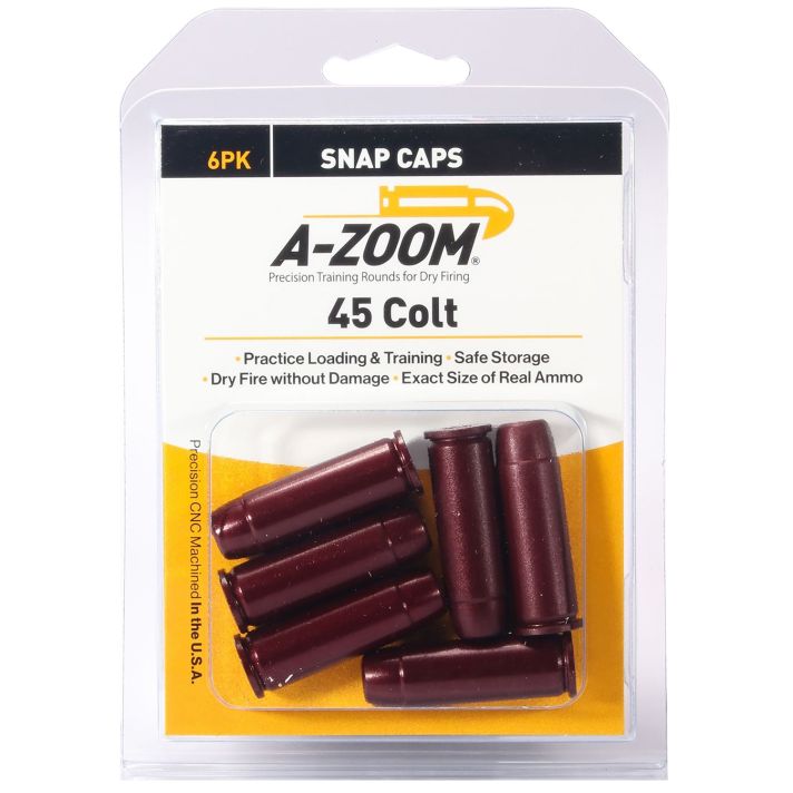 A-Zoom 16124 Revolver Snap Cap 45Colt 6Pack