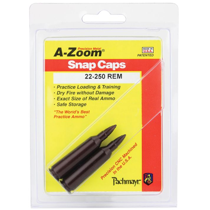 A-Zoom 12254 Rifle Snap Cap 22-250Rem 2Pack