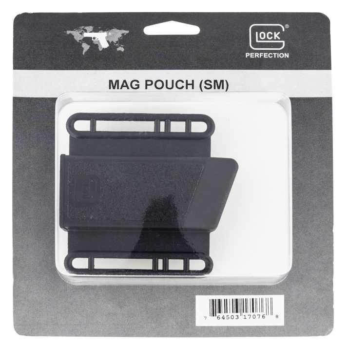 Glock MP17076 Mag PouchOWB Black Polymer, Belt Loop Mount Up To 2.25", Fits G17/19/22/23/36/27/34/35