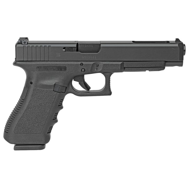 Glock PI3430101 G34 Gen3 Competition *CA Compliant 9mm Luger5.31" Barrel 10+1,Black Frame & Slide, Finger Grooved Rough Texture Grip, Adjustable Sights, Safe Action Trigger