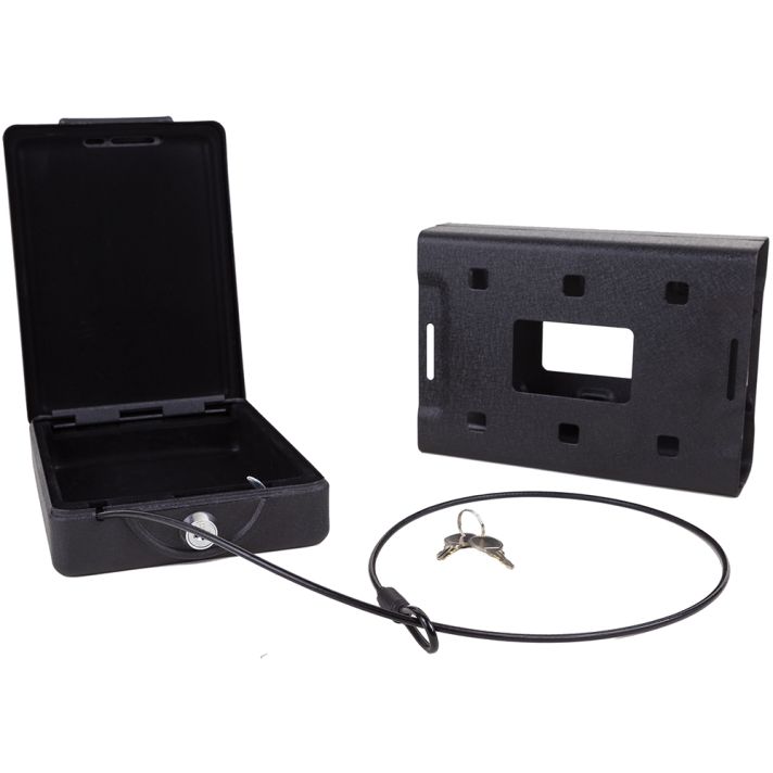 Bulldog BD1100 Car VaultKey Entry Matte Black Powder Coat Steel Holds 1 Handgun 8.70" x 6" x 2.50"