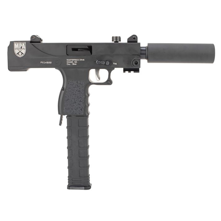 MasterPiece Arms 30T Defender Top Cocking TB 9mm Luger 5.50" 30+1 Black Cerakote