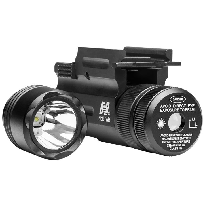 NcStar AQPTFLG Flashlight & Green Laser ComboBlack Anodized 150 Lumens White Light Cree LED