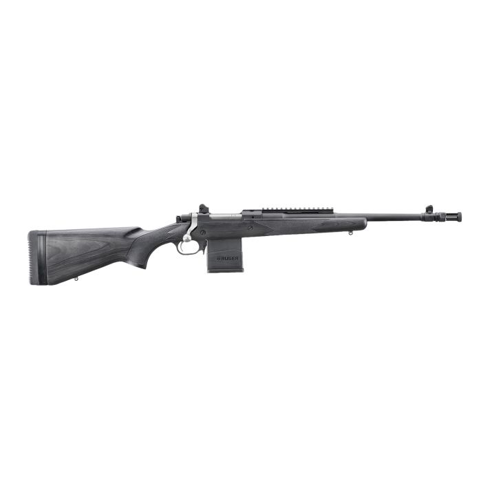 Ruger 6803 Scout308 Win 10+1 16.10" Matte Black Threaded Barrel, Matte Black Steel Receiver w/Picatinny Rail, Black Laminate Fixed Stock, Right Hand