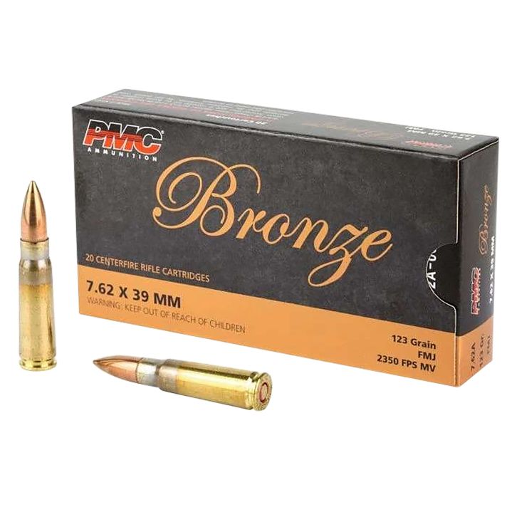 PMC 762A Bronze7.62x39mm 123gr Full Metal Jacket 20 Per Box/25 Case