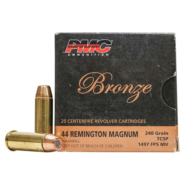 PMC 44D Bronze44RemMag 240gr Truncated Cone Soft Point 25 Per Box/20 Case