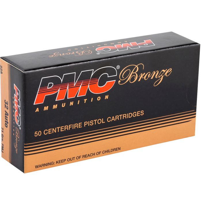 PMC 32A Bronze32ACP 71gr Full Metal Jacket 50 Per Box/20 Case