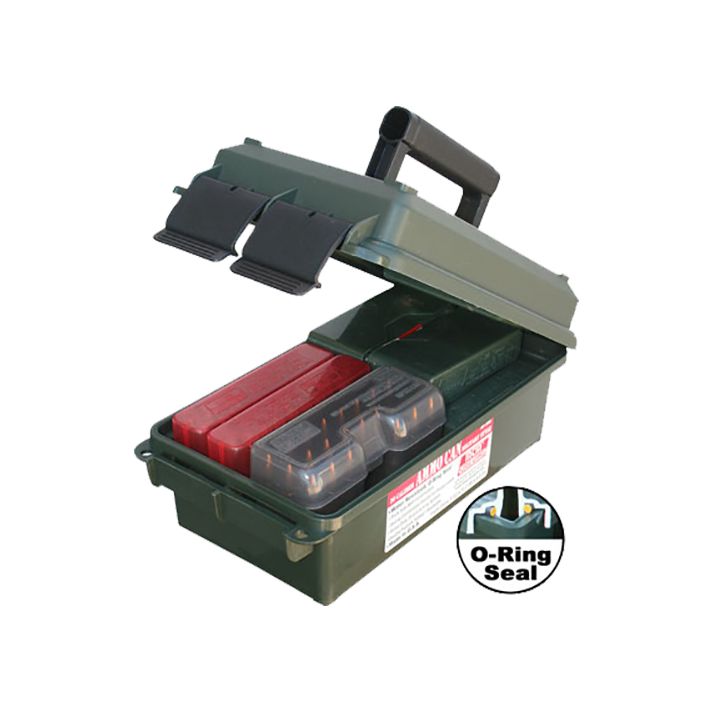 MTM Case-Gard AC30C11 Ammo CanMulti-Caliber Rifle/Handgun Forest Green Polypropylene