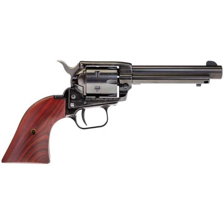 Heritage Mfg RR22999MB4 Rough Rider22 LR 22 WMR 9 Shot, 4.75" Black Steel Barrel, Black Zinc Alloy Frame, Black Cylinder, Cocobolo Grip, Hammer/Thumb Safety, Exposed Hammer