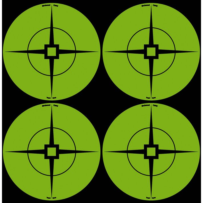 Birchwood Casey 33933 Target SpotsSelf-Adhesive Paper Black/Green 3" Crosshair 40 Pack
