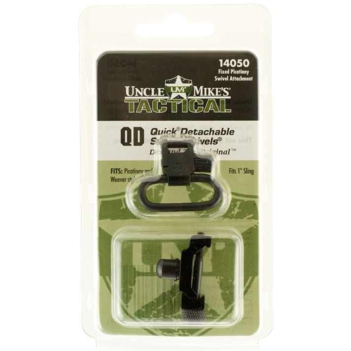 Uncle Mike's 14050 Super SwivelQuick Detach w/Fixed Picatinny Swivel Attachment Blued 1