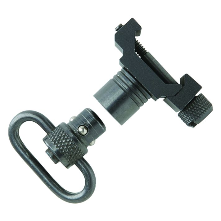 Uncle Mike's 21101 Quick Detach Swivel Set made of Steel with Black Finish, 1