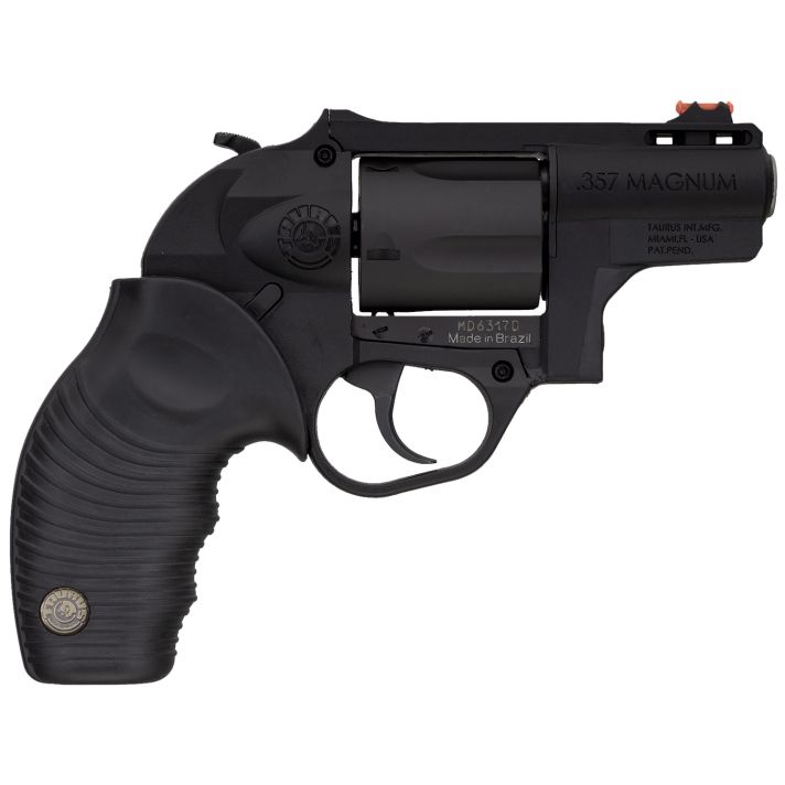 Taurus 2605021PLY 605 Poly Protector 38 Special +P or 357 Mag 5 Shot 2" Black Finish Barrel, Matte Black Oxide Finish Cylinder, Black Finish Polymer Frame & Black Ridged Rubber Grip