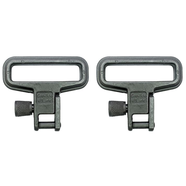 GrovTec US Inc GTSW05 Mil-ForceSwivel Set Rifle 1.25" Black Zinc Phosphate Steel