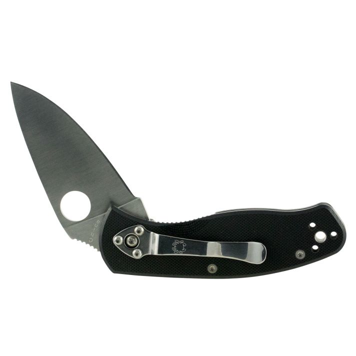 Spyderco C136GP Persistence2.77" Folding Drop Point Plain 8Cr13MoV SS Blade Black G10 Handle Includes Pocket Clip