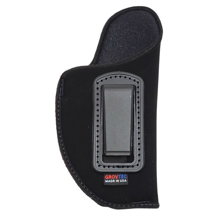 GrovTec US Inc GTHL14101R Inside The PantsIWB Size 01 Black Suede Belt Clip Fits Med Semi-Auto 3-4" Barrel Right Hand