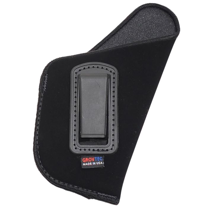 GrovTec US Inc GTHL14116R Inside The PantsIWB Size 16 Black Suede Belt Clip Fits Large Semi-Auto 3-4" Barrel Right Hand