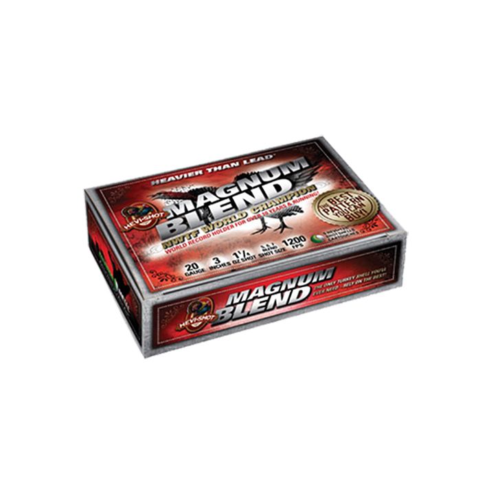 HEVI-Shot HS00567 Magnum Blend20Gauge 3" 1 1/4oz Tungsten 5/6/7Shot 5 Per Box/10 Case
