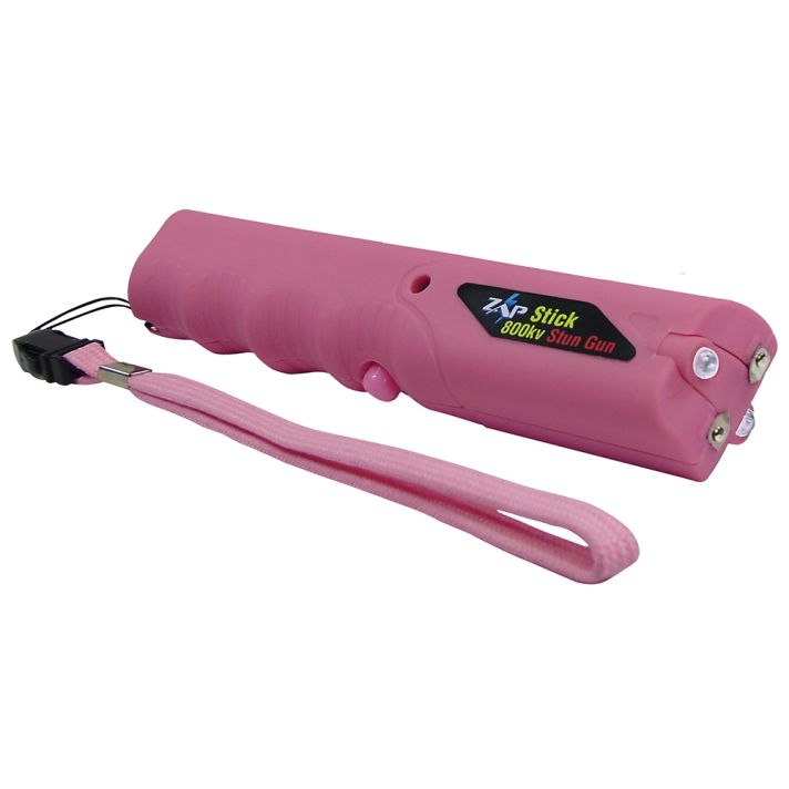 Zap ZAPSTK800FP Zap Stick Stun Gun Range of Contact Pink Plastic