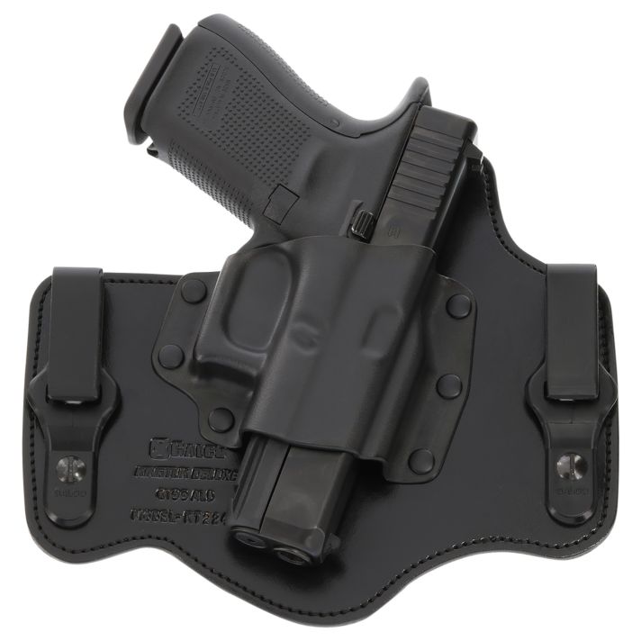 Galco KT224B KingTuk Deluxe IWB Black Kydex/Leather Compatible w/Ruger Security-9/Glock 17 Gen1-5/22 Gen2-5 UniClip Mount Right Hand