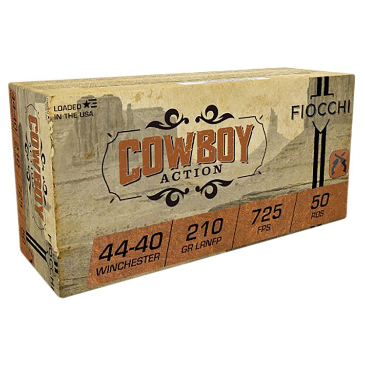 Fiocchi 4440CA Cowboy Action44-40Win 210gr Lead Round Nose Flat Point 50 Per Box/10 Case
