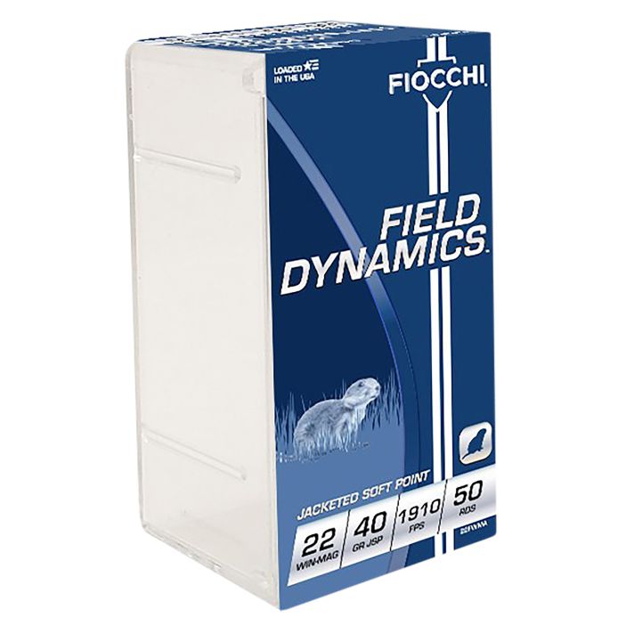Fiocchi 22FWMA Field Dynamics Performance 22WMR 40gr Jacketed Soft Point 50 Per Box/40 Case