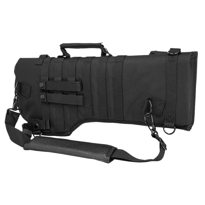 NcStar CVRSCB2919B VISM AR-15 Tactical Scabbard Adjustable Carry Handle Fits Most Rifle/Carbines Grommet Drainage