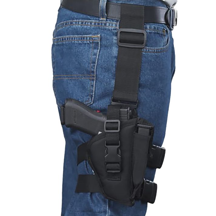 Bulldog WTAC8R TacticalLeg Black Knit Fits Large Semi-Auto Fits 3.50-5" Barrel Right Hand