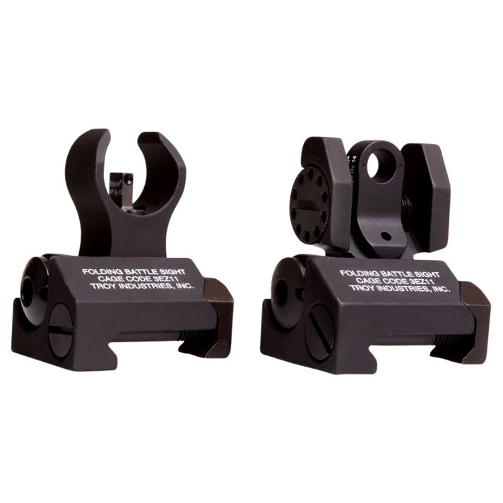 Troy Ind SSIGIARSMBT00 Micro BattleSight Set HK Front & Round RearBlack