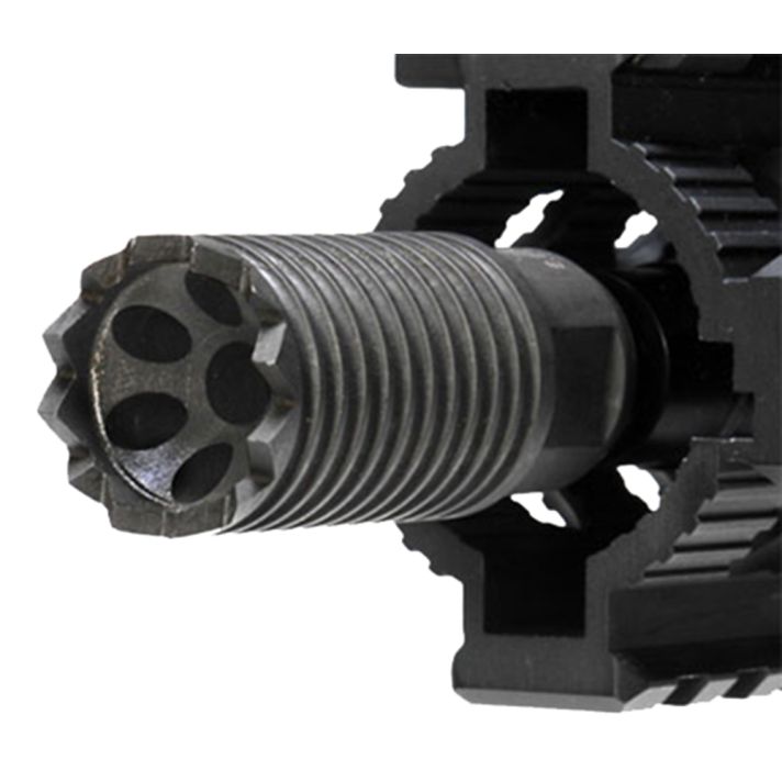 Troy Ind SBRACLM06BT00 Claymore Muzzle Brake Black Steel with 5/8"-24 tpi Threads & 2.25" OAL for 308 Win AR-Platform