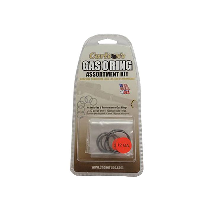 Carlson's Choke Tubes 00066 Gas O-Ring Assortment Kit 12 Gauge 20 Gauge Rubber/Graphite Coated Shotgun