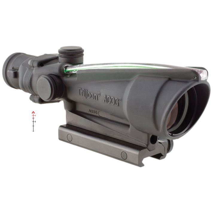 Trijicon 100149 ACOGBlack Hardcoat Anodized 3.5x35mm Illuminated Green Chevron .223/5.56 BDC Reticle